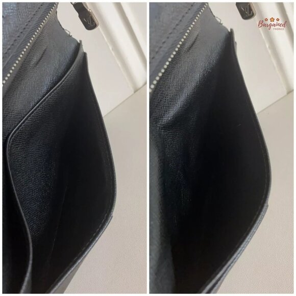 Authentic Louis Vuitton Damier Graphite Coated Canvas Leather Brazza Wallet 2012 - Picture 11 of 14